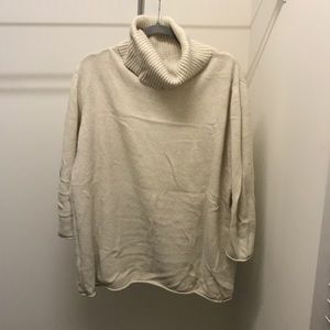 Violeta roll neck creme sweater